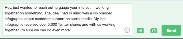 social media outreach example